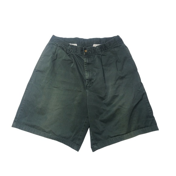 Nautica Other - Nautica Chino Shorts Mens 34 Green Pleated Front Cotton Twill Casual Walking
